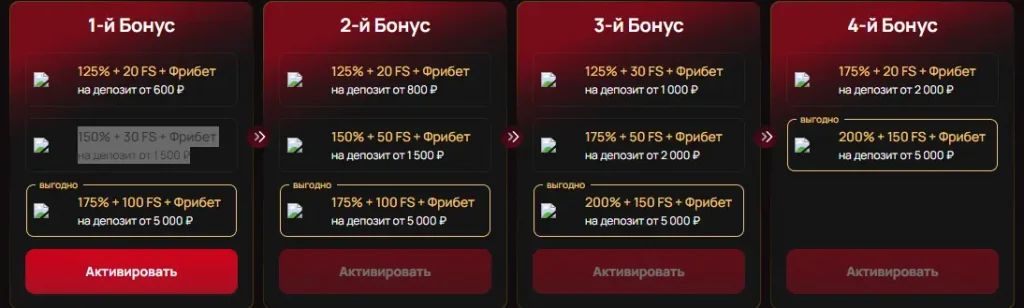 Приветственный Бонус