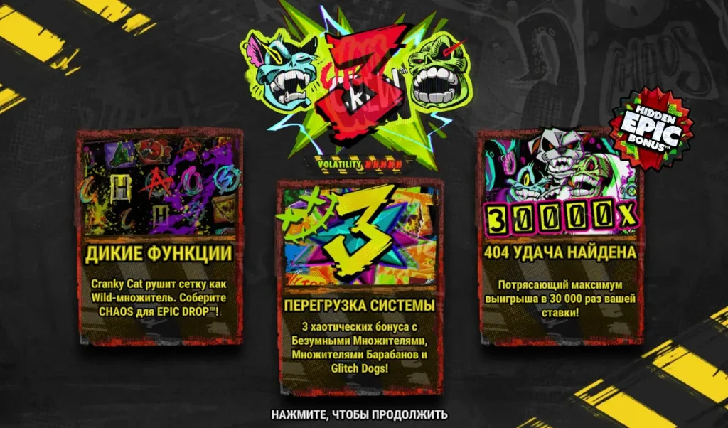 Характеристики слота Chaos Crew 3